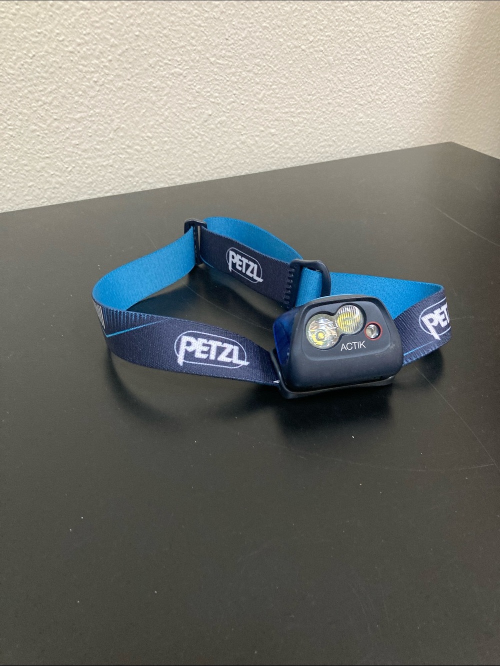 Petzl Actik Blue Headlamp - Bright LED Hands-Free Light